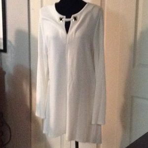Chico’s Long tunic top - off white